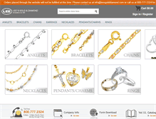 Tablet Screenshot of leesgolddiamond.com